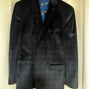 Men's Maroon Suede Blazer